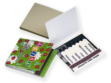 Book matches with 1x7 sticks